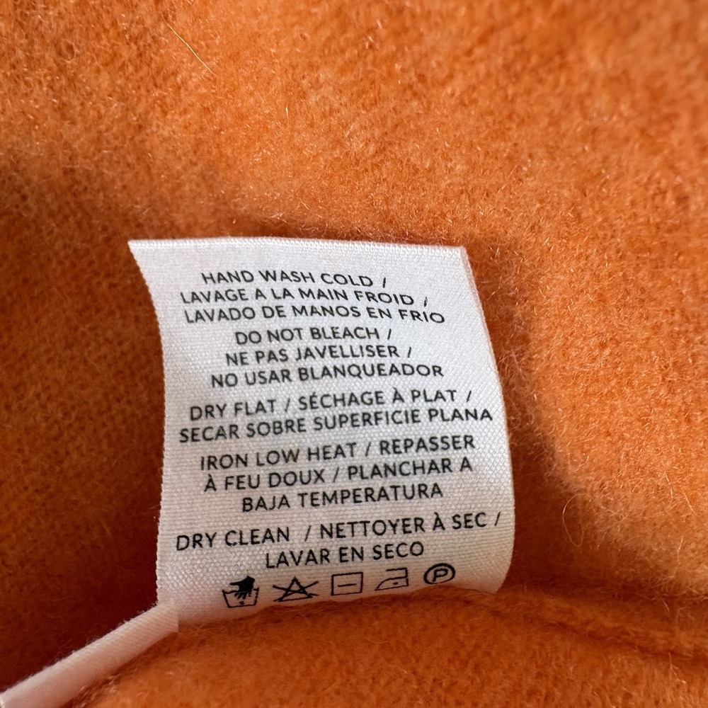 NAADAM Cashmere Crewneck Sweater XL Minimalist Heritage Long Sl Capsule Pumpkin - Picture 9 of 9